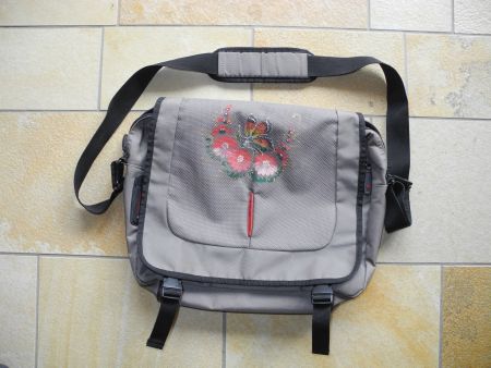 Samsonite Umhängetasche asiatische Zeichnung Einzelstück