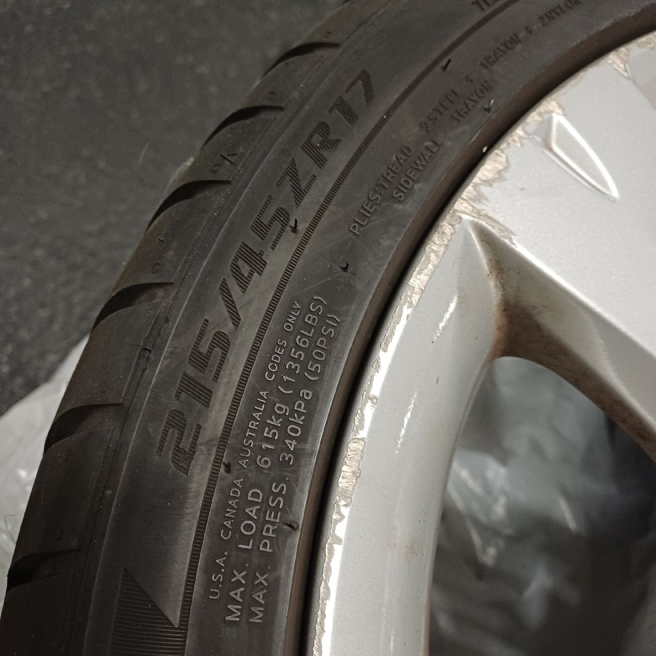 Cerchioni: Alufelge 215/45ZR17 – Usato da Bitsch venduto da Free-Cars 1