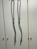Hundeleine Kunstleder schwarz/grau 2 Stück Karabiner neu