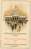 Basel  BS  -  Mustermesse   1 9 1 9    Offizielle Postkarte