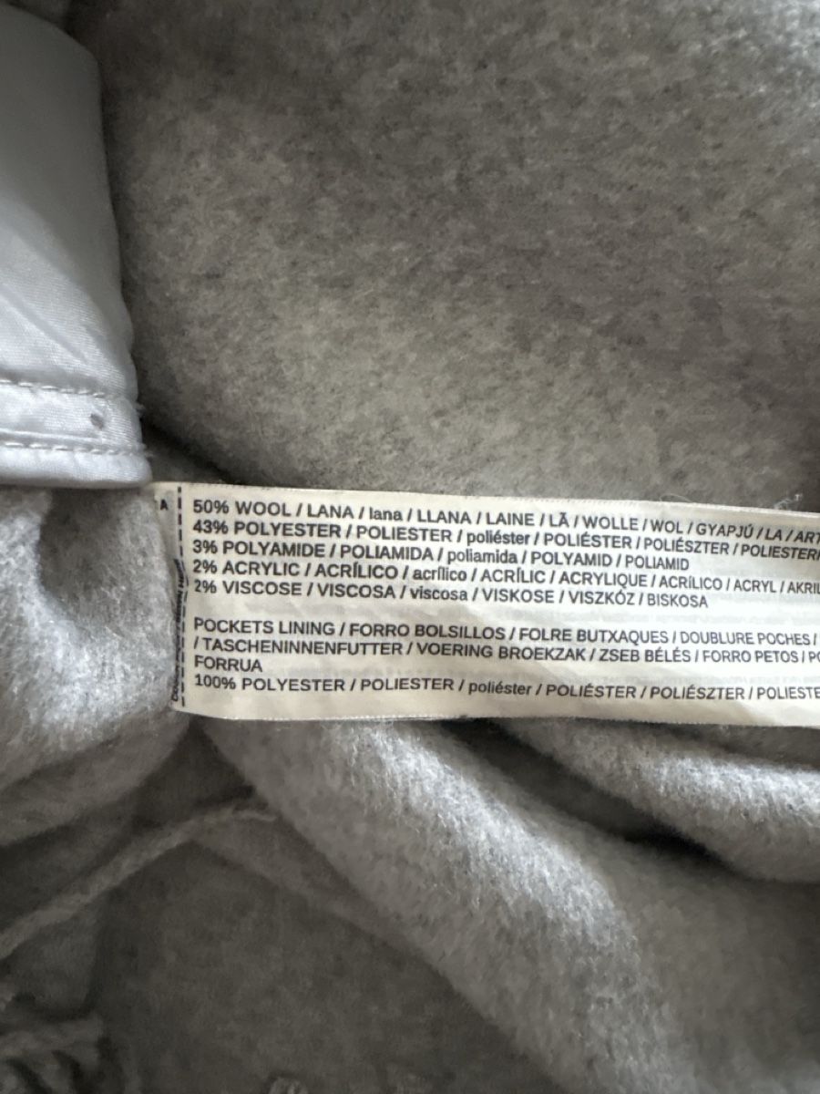 Mango Giacche: Mango Grey Fringed Wool Jacket – Usato da Nyon venduto da My_wardrobe 4