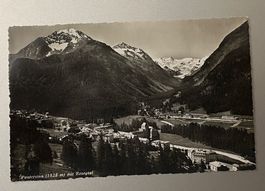Alte Ansichtskarte Pontresina mit Rosegtal