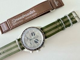 OMEGA x SWATCH Mission to Saturn “Green Bond”, NO box&papers