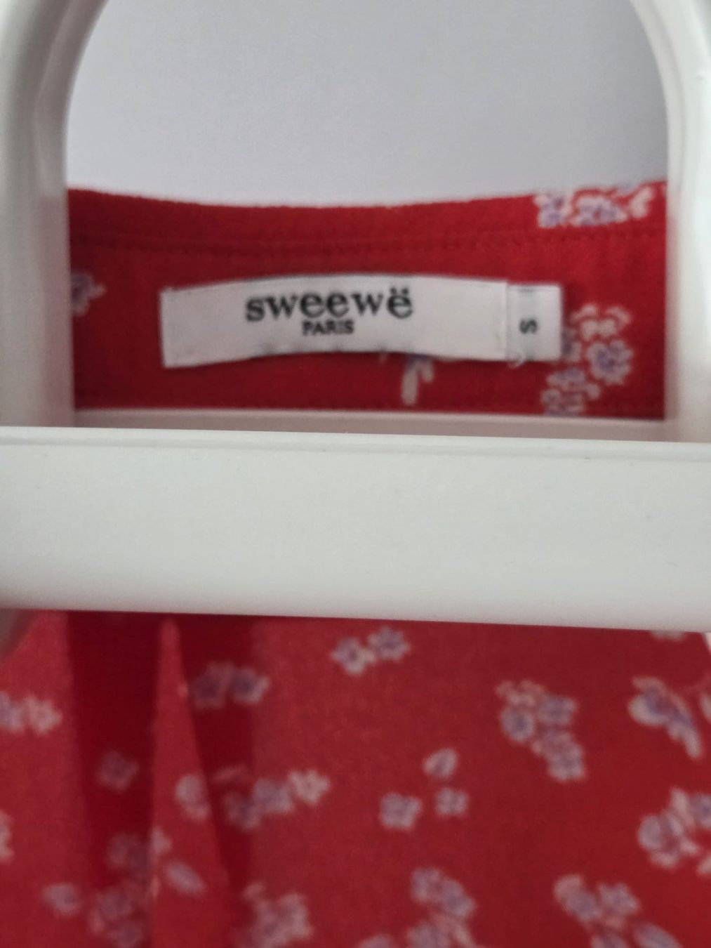 Camicette: Chemise SWEWE Paris rouge à fleurs – Usato da Begnins venduto da IlikeHiPhi 2
