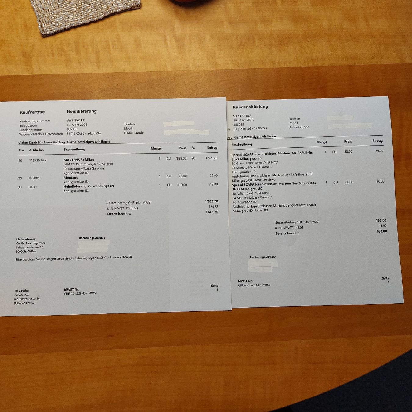 Divani: 3er Sofa micasa beige 4 Mt.alt – Nuovo (secondo la descrizione) da St. Gallen venduto da ostschweiz123 6