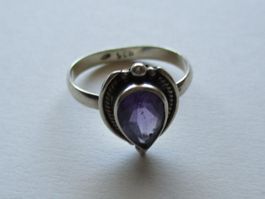 Bague argent 925 avec améthyste