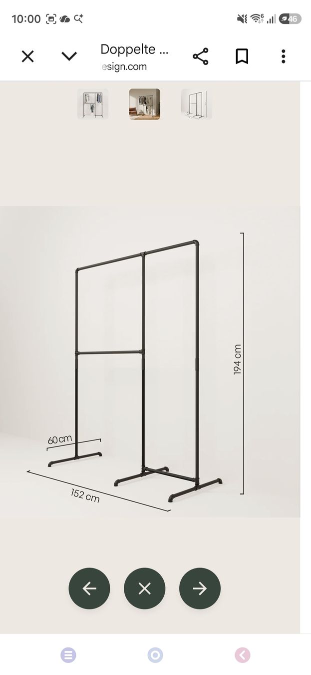 Pamo. Garderobe: Kleiderstange von Pamo - LAS II – Gebraucht aus St. Gallen von chipsymandy 1