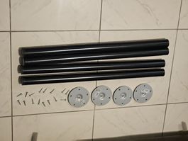 4x Ikea ADILS Leg, schwarz