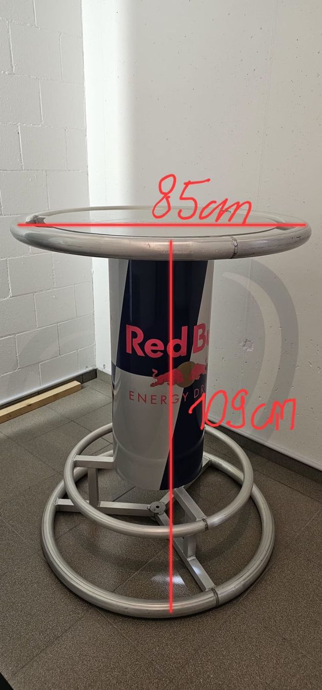 Tavoli: Stehtisch Red Bull Design Metall  109cm 85cm – Usato da Waltenschwil venduto da gaby70 2