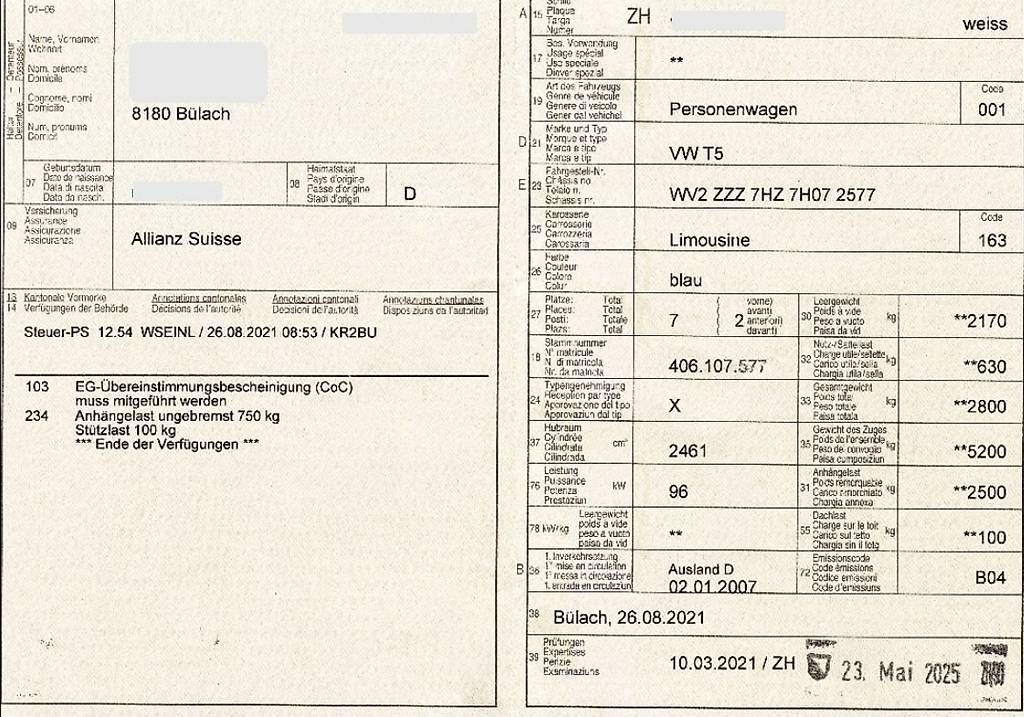 VW Véhicules de camping: VW T5 CamperVan – D'occasion à Bülach par gliese581d 3