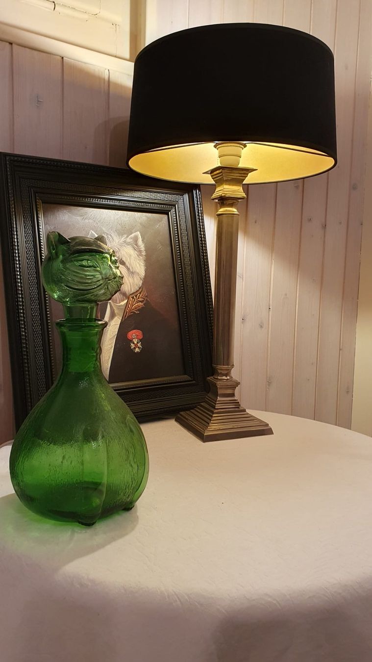 Caraffe: carafe en verre qui représente un chat  taille 33 cm – Usato da GENEVE venduto da goldforall 1