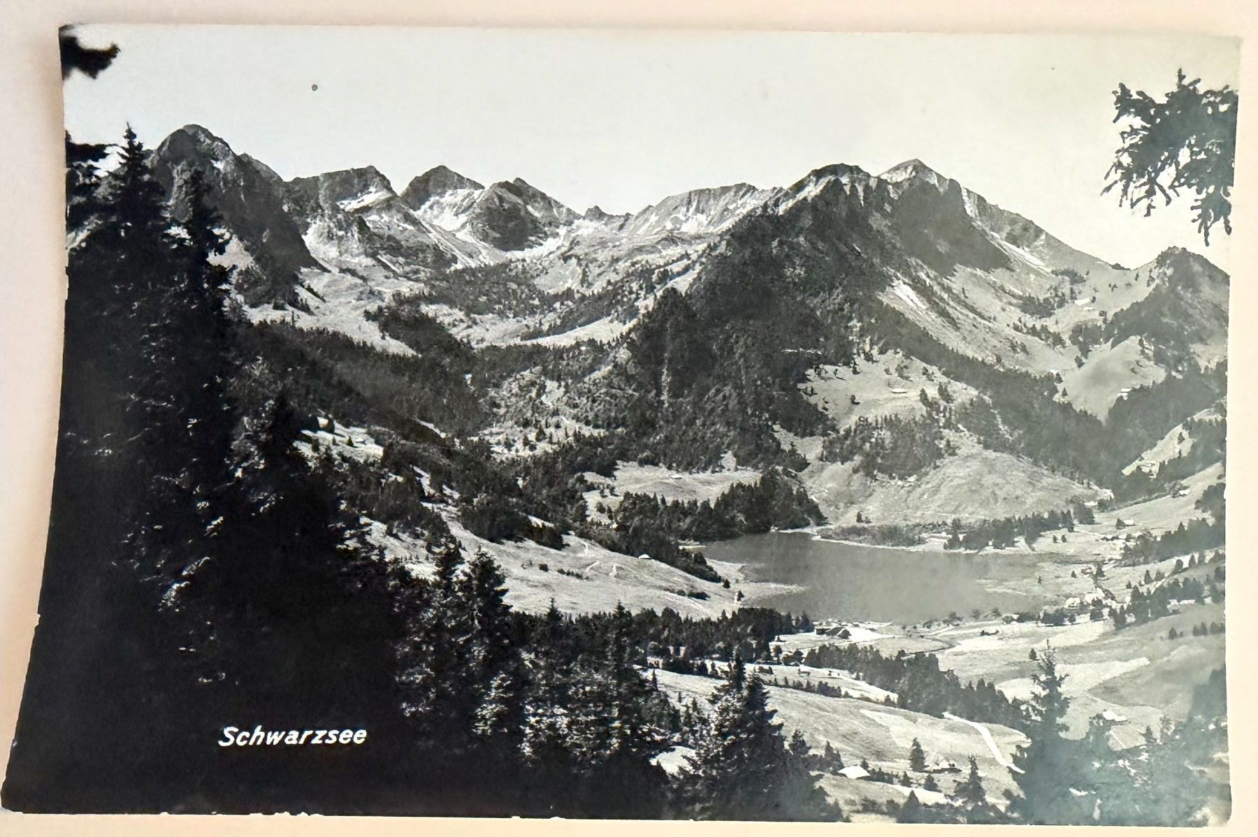 Cartoline postali: SCHWARZSEE - Kanton FR - Ansichtskarte – Usato da Tegerfelden venduto da siebenmacky