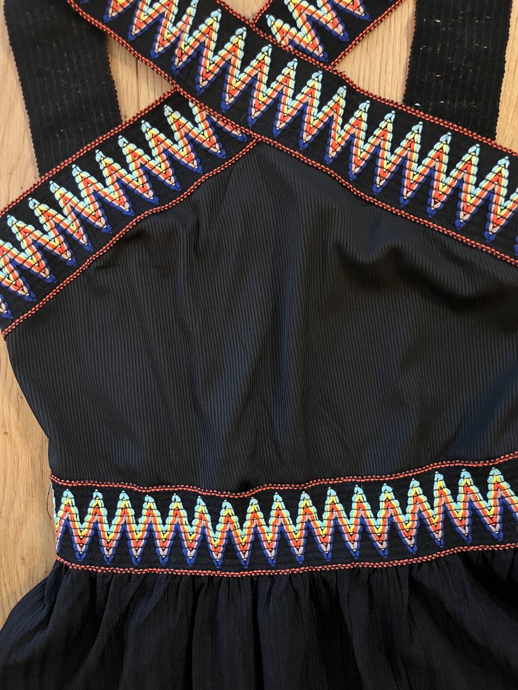 Vestiti: Boho Kleid Ethno schwarz A-Linie Stretch No Name – Usato da Gümligen venduto da blackberrys 1