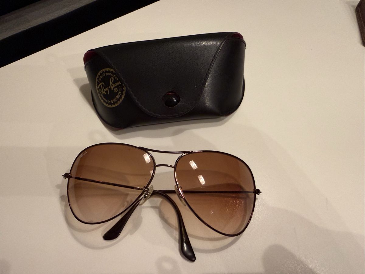 Ray-Ban Occhiali & Lenti: Ray-Ban Aviator Sunglasses - Brown Gradient Lens - Nice! – Usato da Zürich venduto da andreamt 1