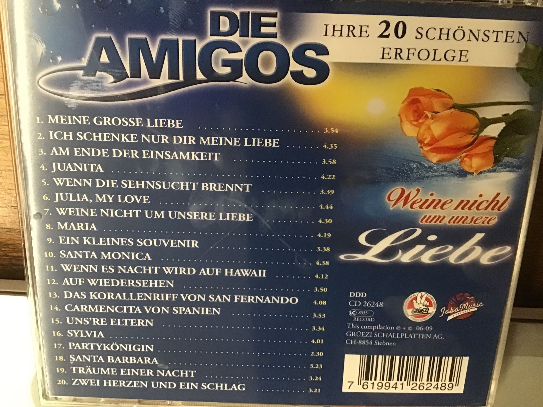 CD: Die Amigos - Ihre 20 schönsten Erfolge – Usato da Thierachern venduto da sweden08 1