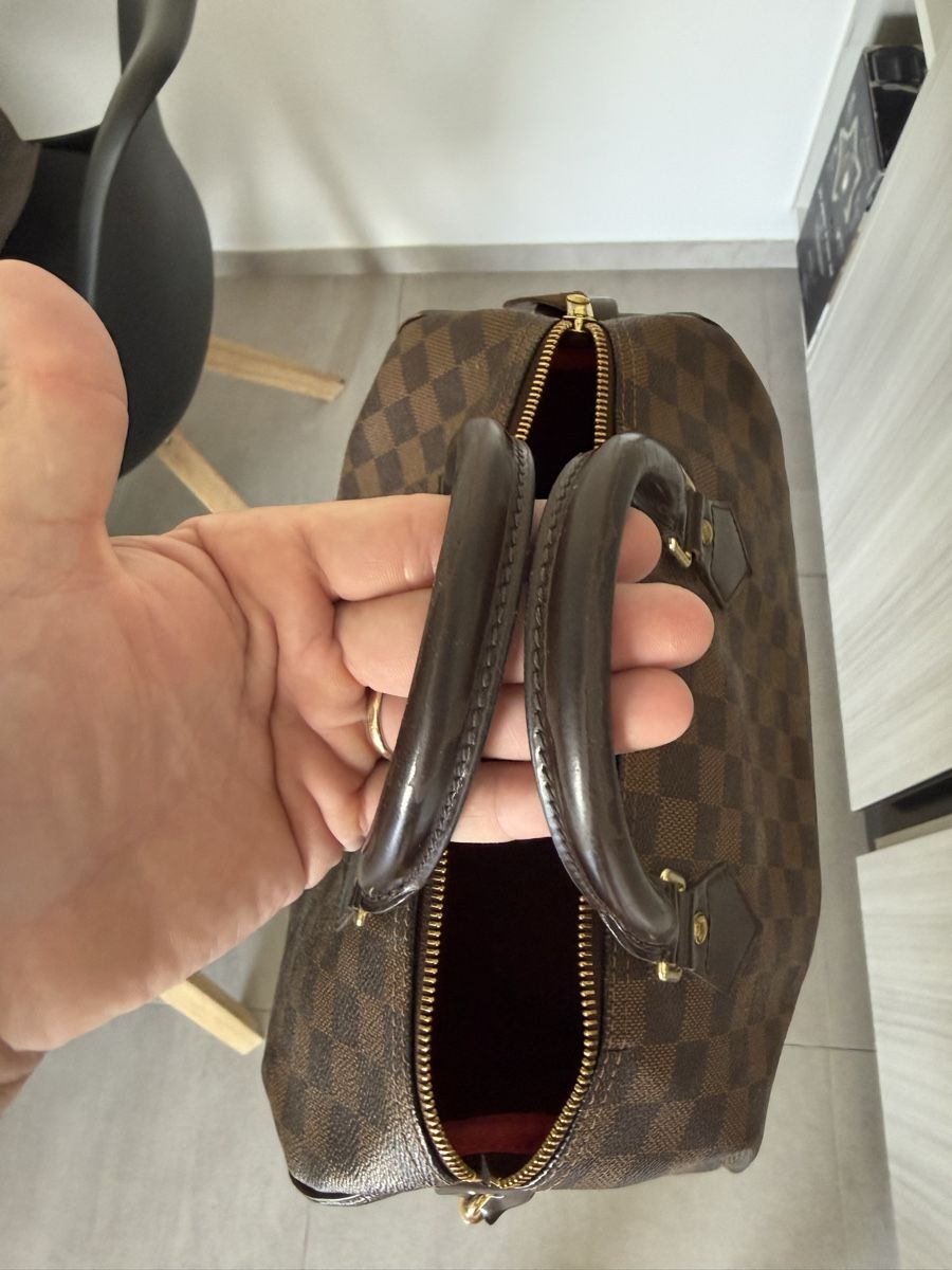 Louis Vuitton Borse da donna: Borsa Louis Vuitton Speedy 30 Damier Ebene – Usato da Pregassona venduto da Texi10 4
