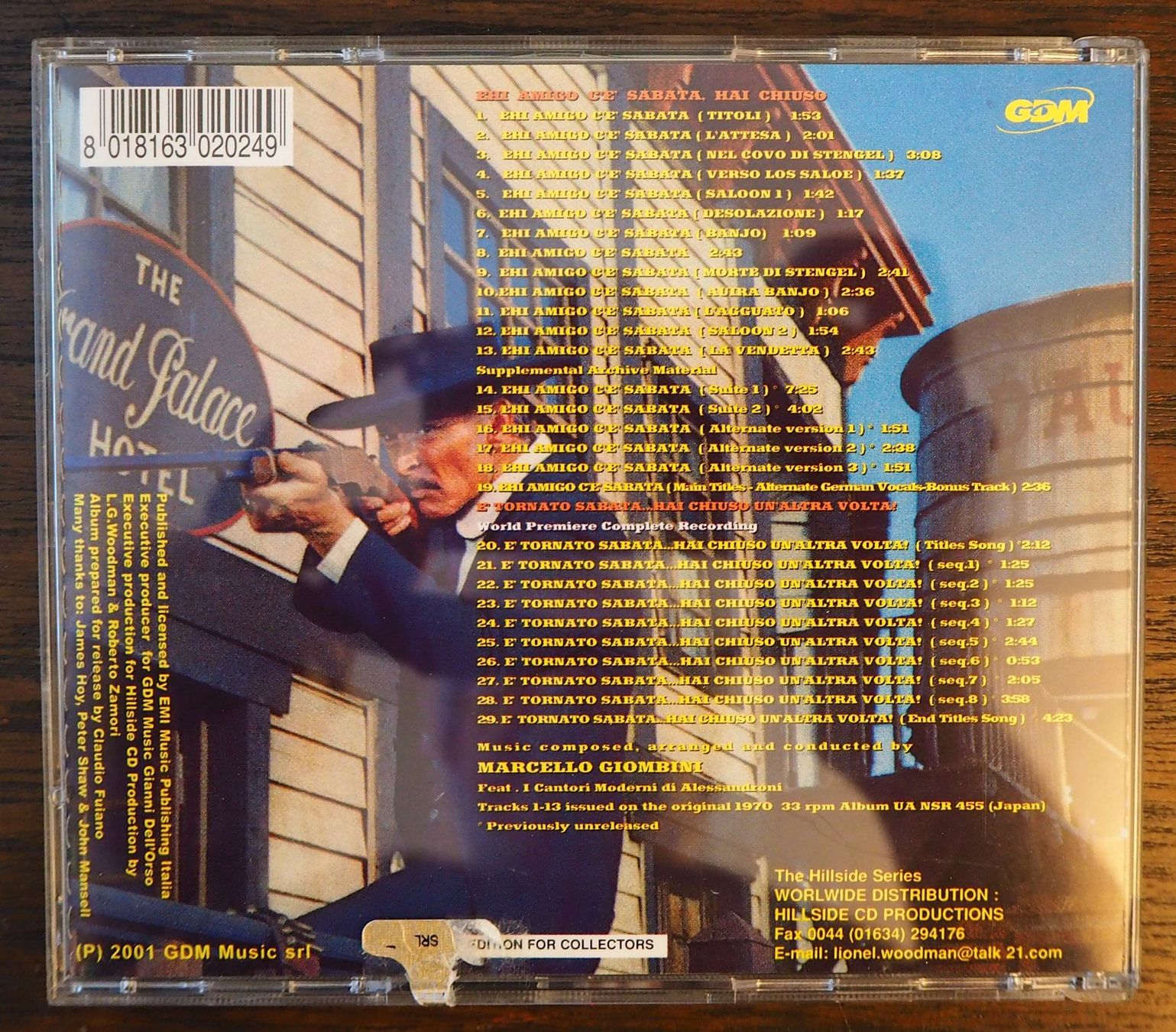 CD: Sabata / Marcello Giombini / Soundtrack – Usato da Chur venduto da dluli 1