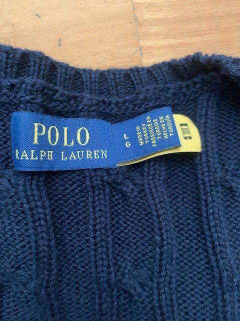 Polo Ralph Lauren Pullover & Sweatshirts: Polo R.L. Cable Knit Pullover Original Gr. L – Gebraucht aus Zürich von lilizurich 1