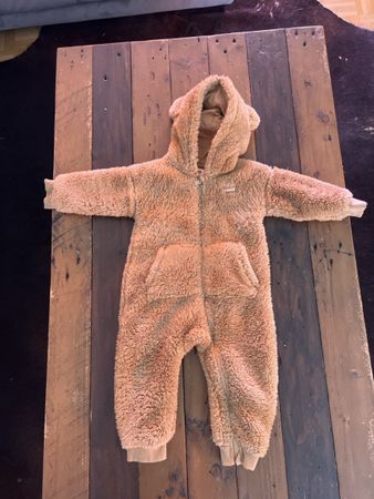 Baby Fleece Overall Levi's Teddy braun Grösse 86 cm