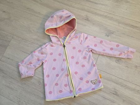 Steiff Sweatjacke Gr. 104 Rosa mit Pünktli sehr hübsch