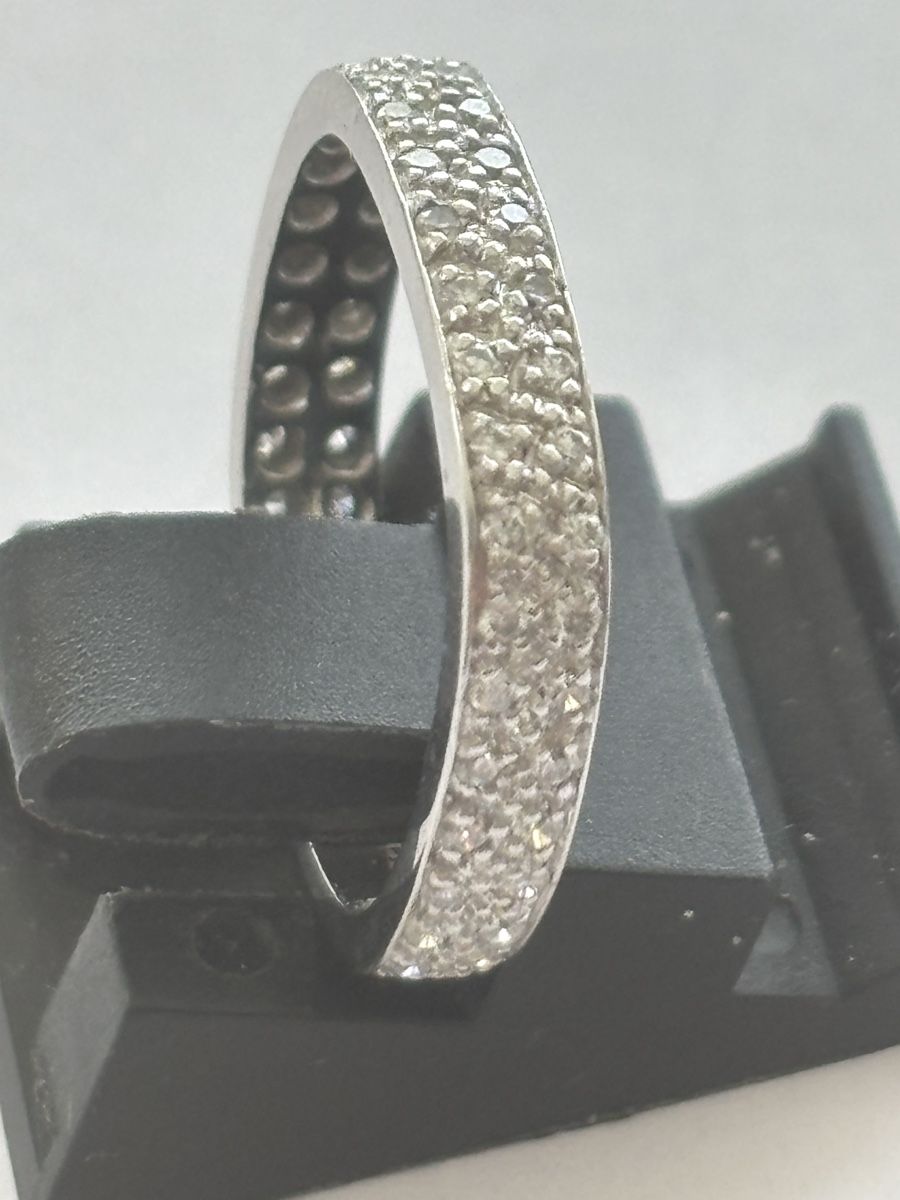 Anelli: Damenring, Weissgold 750 mit Diamanten – Usato da Langnau am Albis venduto da flusspflege 3