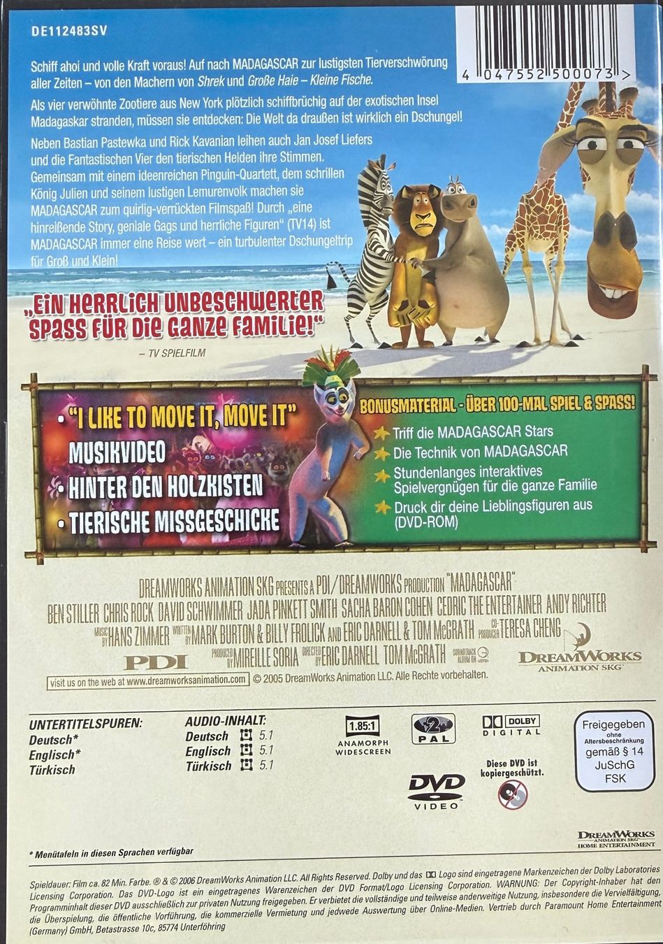 Tutti i DVDs: DVD - Madagascar – Usato da Zäziwil venduto da kreative-ideen 1
