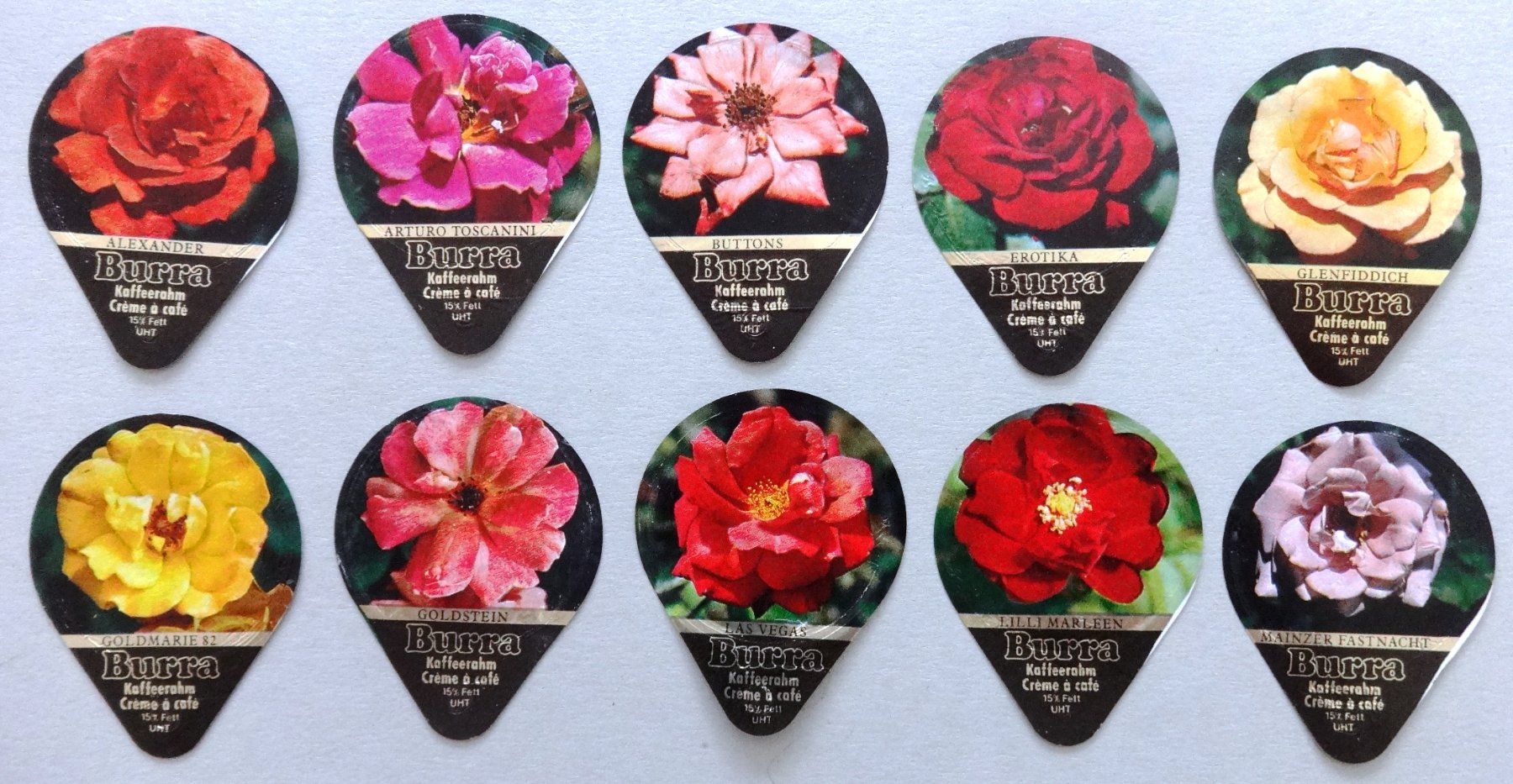 Coperchi dei cremini per caffè: Série 410 A - Roses  (20) – Usato da Fétigny venduto da cha_cz69 2