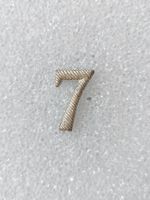 21 mm Silber Nummer 7 für Schulterpatte