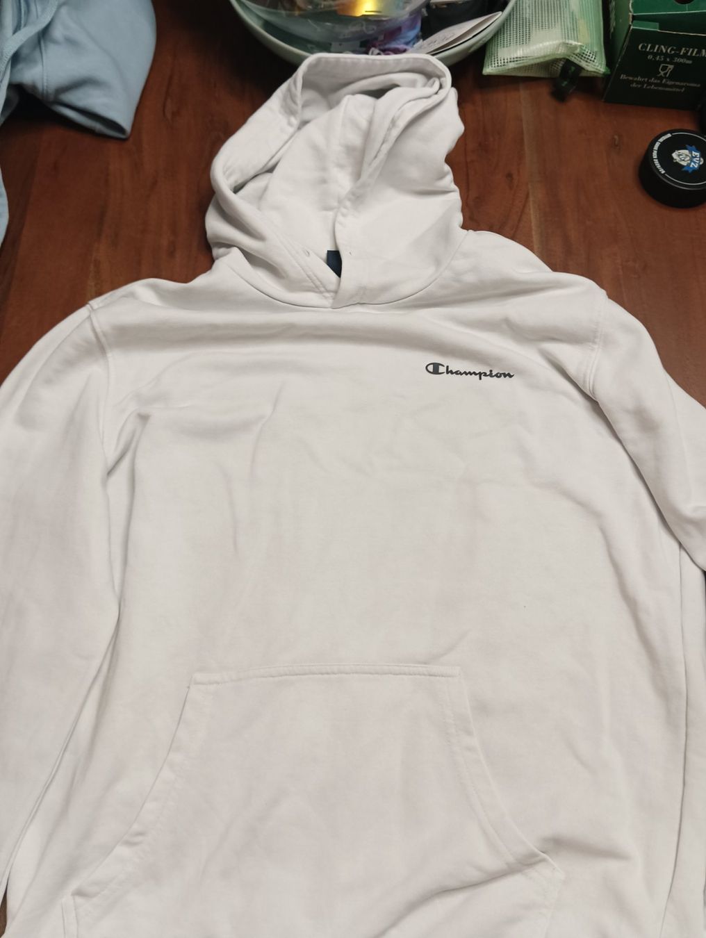 Champion Maglioni & Felpe: Champion Hoodie weiss grösse "L" – Usato da Hünenberg venduto da oli_bl6h