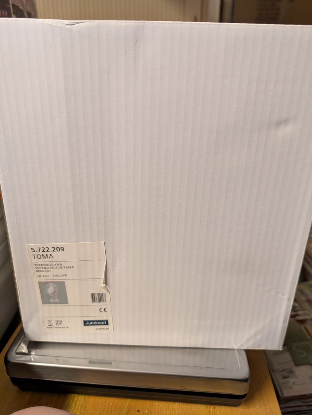 Ventilatori: Tischventilator "TOMA" 30 Watt, in OVP – Nuovo e nell'imballaggio originale da Herisau venduto da Cevianer1844