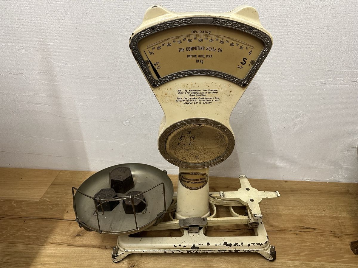 Bilance e pesi: Antike Dayton Waage, Modell 421, 1927 – Usato da Ruswil venduto da Schoggimuus