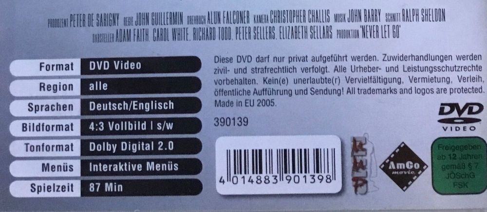 Der Marder von London Gib niemals auf Never Let Go 1960 Kaufen