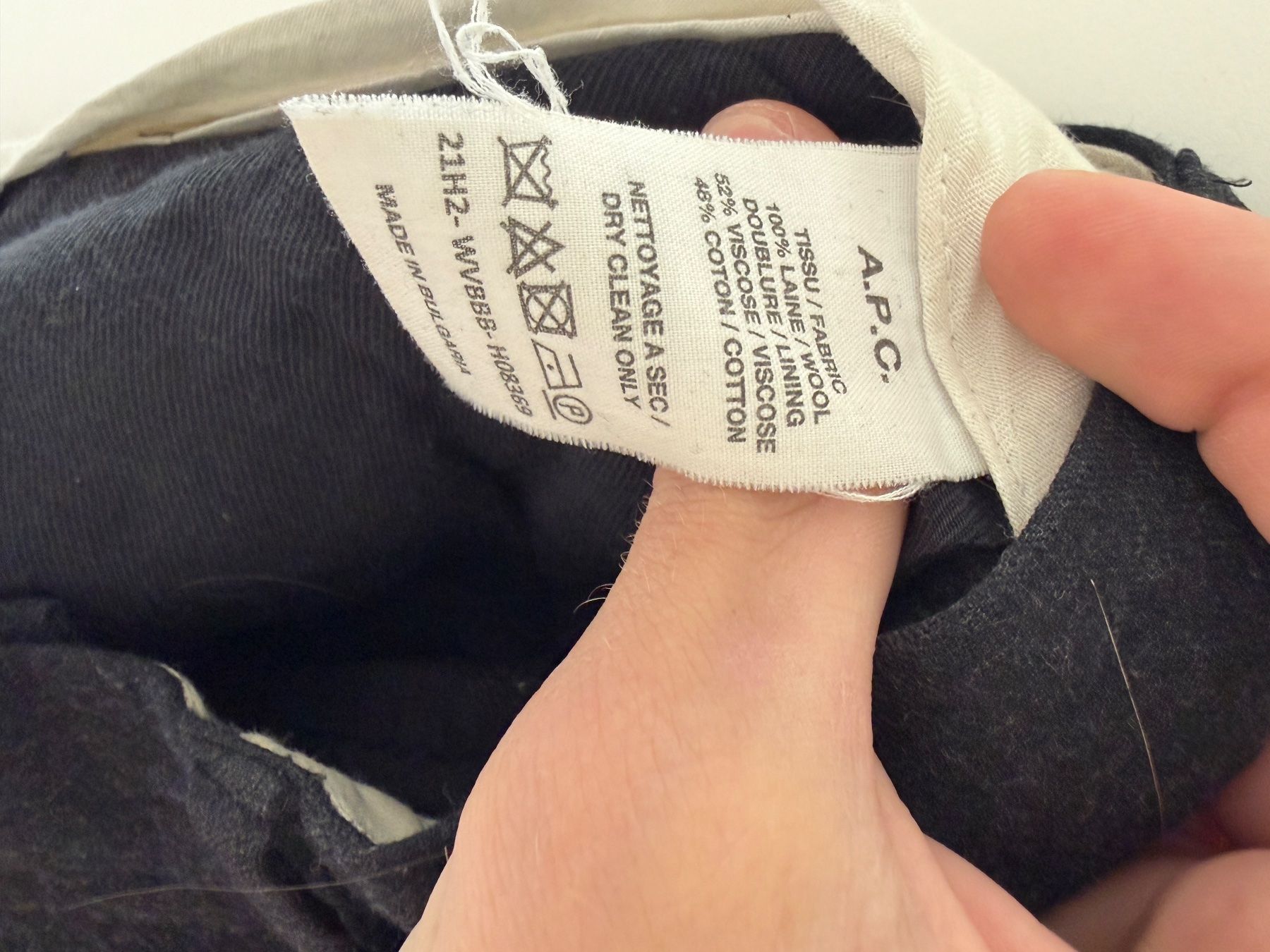 Apc Pantaloni: A.P.C. Brushed wool pants – Usato da Zürich venduto da leo_bg8x 2