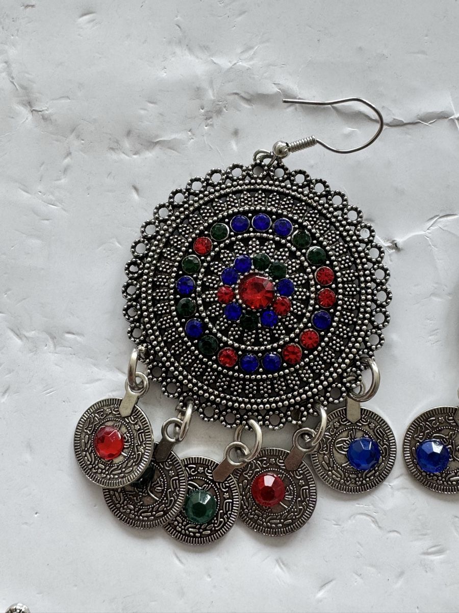 Catenine: Boho Ethno Schmuckset – Statement Halskette & Ohrringe – Usato da Worblaufen venduto da mar_tfk8 2
