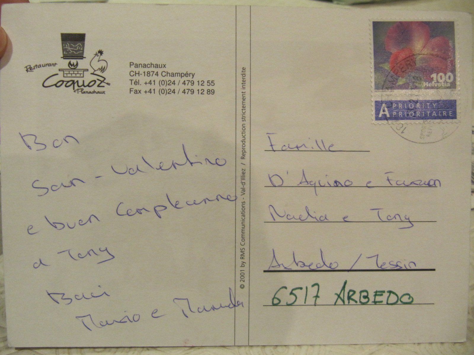 Cartoline postali: 3 x Postkarten aus Suisse VINTAGE - 1902 ... – Usato da Arbedo venduto da nadia1973 2