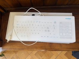 CleanKeys CK5 Tastatur Glass Keyboard CH - desinfizierbar
