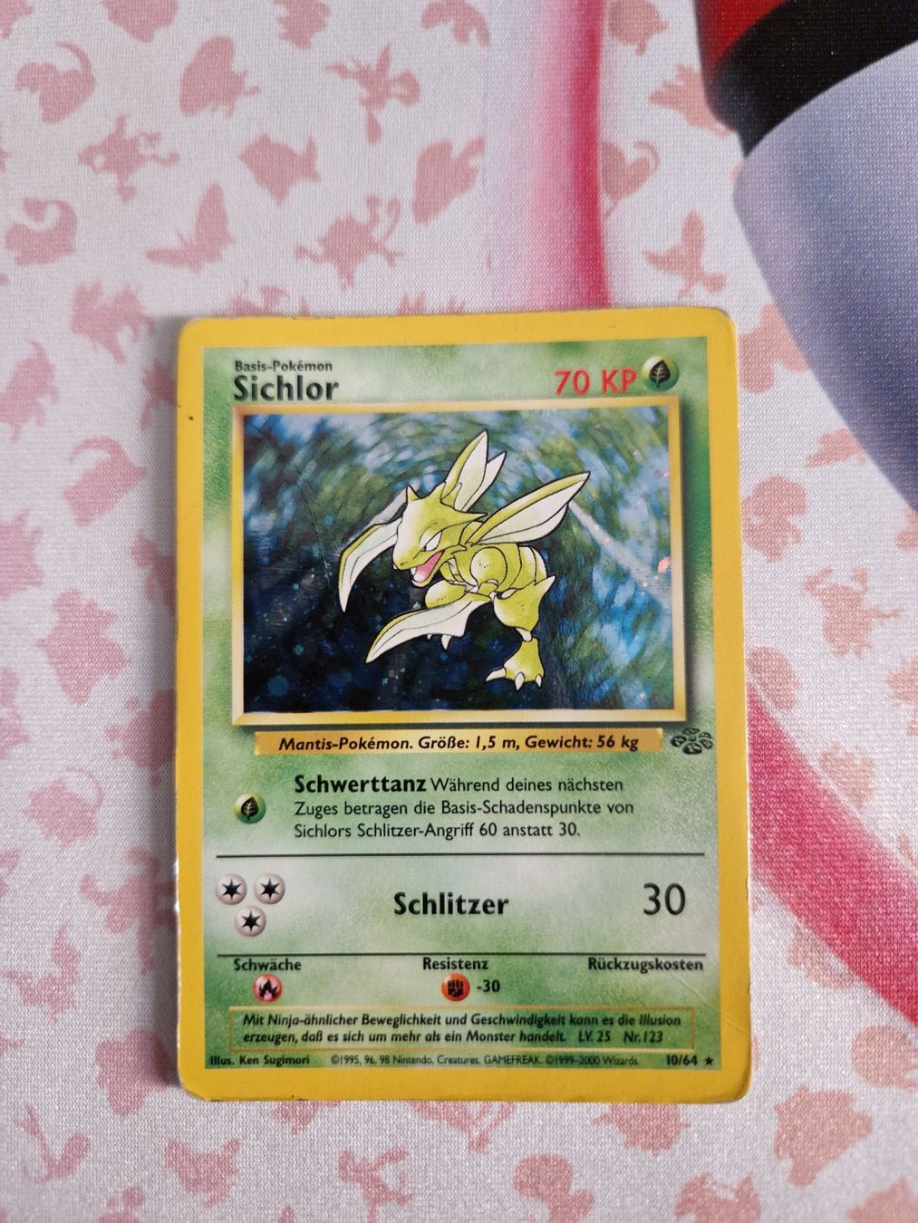 Pokémon Sammelbilder & Trading cards: Sichlor DE jungle holo – Gebraucht aus Wangen b. Olten von shlem
