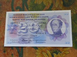 SUISSE  20  Francs  1974  (0768)  Billet