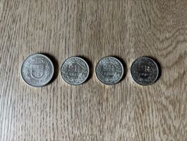 Seltene Schweizer 5 Franken und 2 Franken Münzen-Sammlung