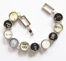 Steampunk Armband Tastatur Typewriter