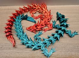 2x Gelenkiger Drache Dragon Gaming Gadget Fidget Fantasy