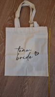 Jute-Tasche "Team Bride" - Junggesellinnenabschied. 5 Stk.