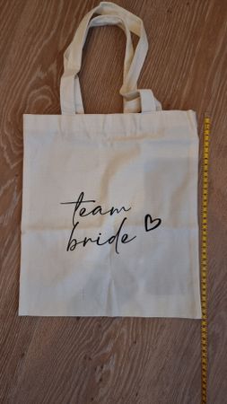 Jute-Tasche "Team Bride" - Junggesellinnenabschied. 5 Stk.