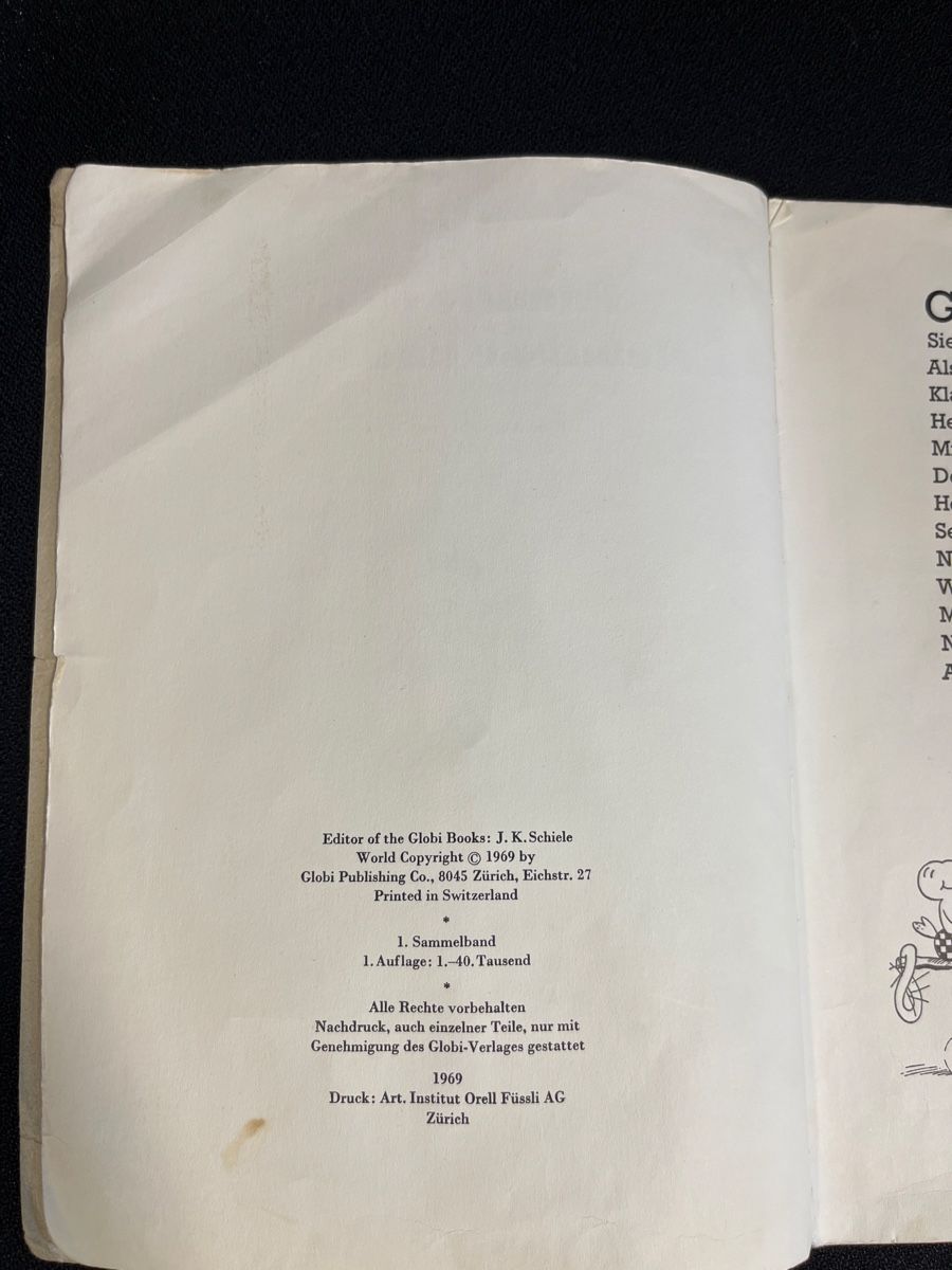 Comics: Globi Bücher von 1956 und 1969 – Gebraucht aus Beinwil am See von drenirb 3