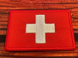 patch drapeau suisse brodé 8x5cm