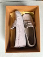 Tod's Junior Girl's Pink Suede Loafers (Children's Size 24)