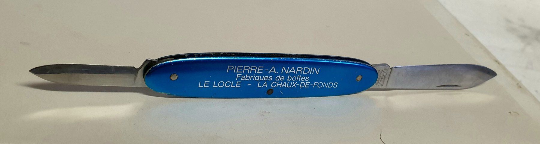 Victorinox Coltelli tascabile: Sackmesser Uhrenmesser Couteau Werbemesser A. Nardin – Usato da Tüscherz-Alfermée venduto da Newpad