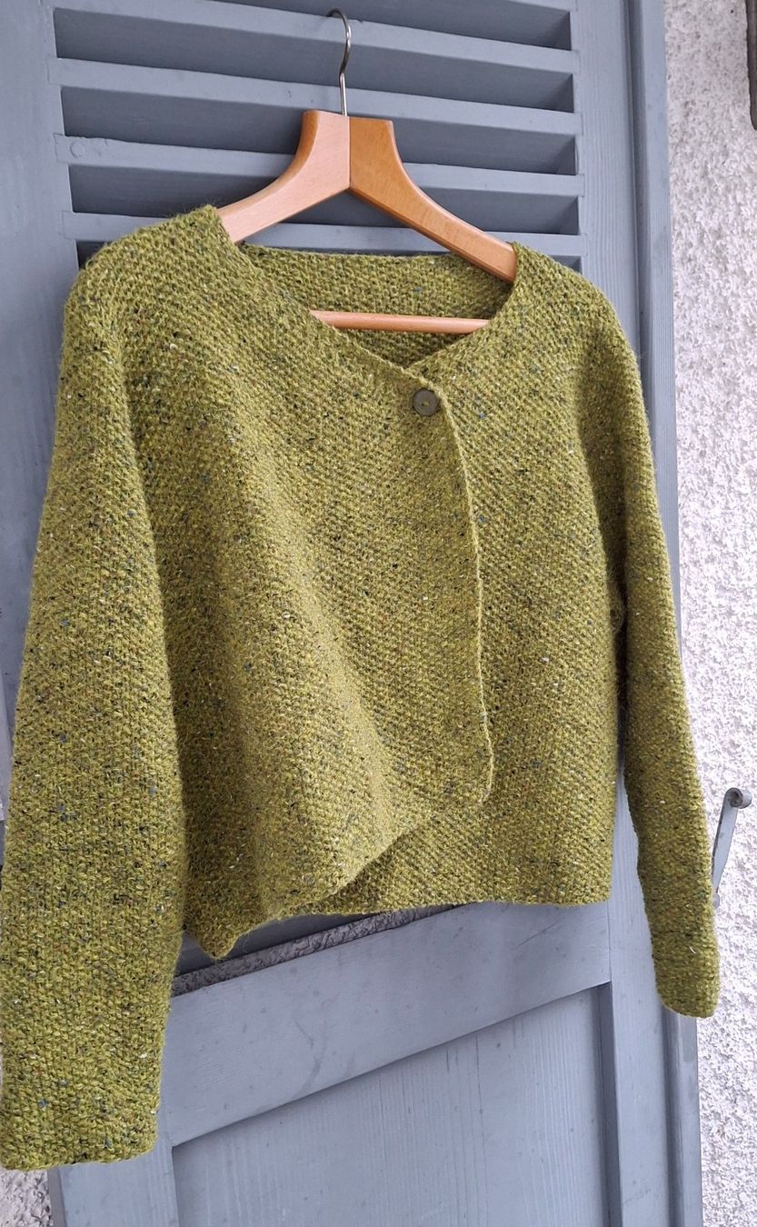 Giacche: Jäckchen "Sheperd" mit Alpaca, handgestrickt   NEU – Nuovo (secondo la descrizione) da Langenthal venduto da Handstrick 1