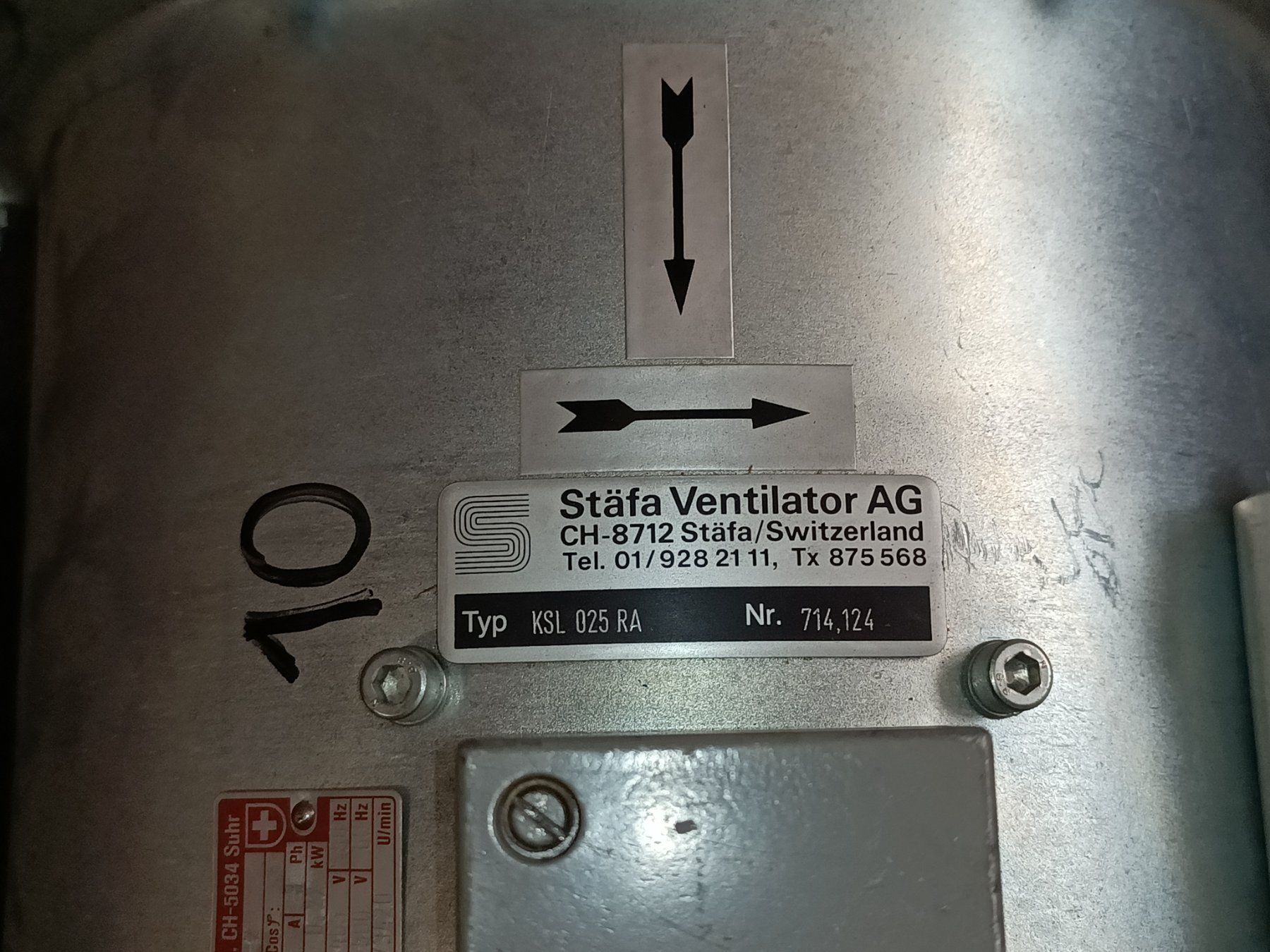 Ventilatori: RohrventilatorStäfa KSL 250-2 – Usato da Rüti ZH venduto da C_STYLE 3