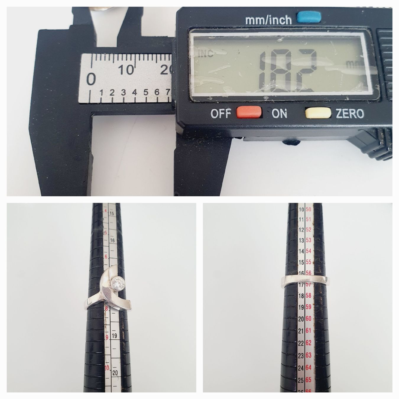 Bagues: Silberring 925 er  mit Stein Grösse  18,2 mm – D'occasion à Kreuzlingen par Wunderkiste123 1